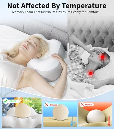 Mixiniso Cervical Pillow for Neck Support and Spinal Alignment