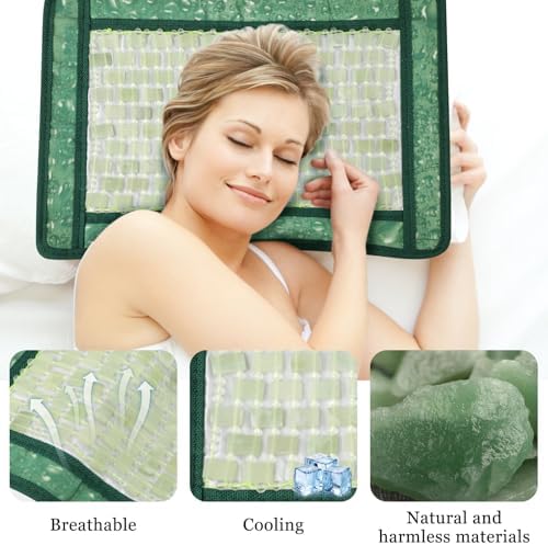 LazyGa Jade Massage Pillow Cover - Cool Anti-Slip Multi-Purpose