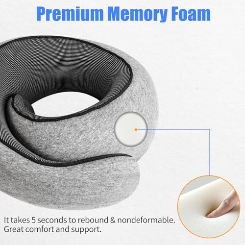 Sweet Cute Chocolate Travel Pillow with 360 Support