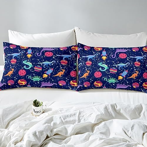 Kids Cute Dino Sheet Set with 2 Pillowcases