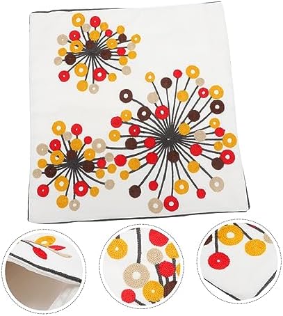 Yardenfun 2pcs Boho Style Throw Pillow Covers with Ethnic Flower Pattern