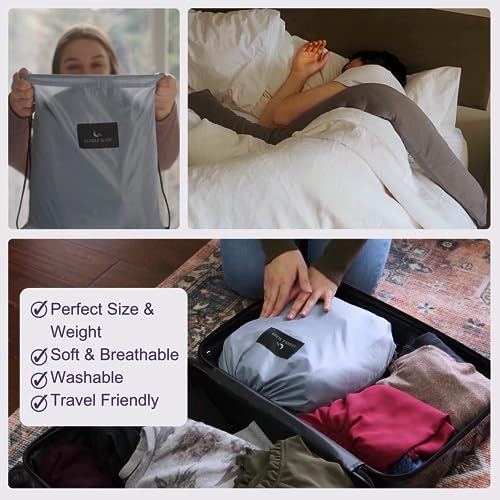 Good Karma Mart Cuddle Sleep Weighted Pillow - Cool Touch Travel Friendly