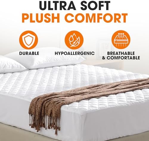 Cheer Collection Mattress Pad - Deep Pockets Quilted Cover