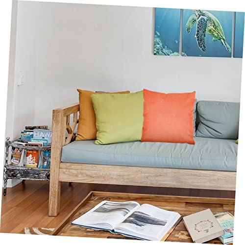 MAGICLULU 4pcs Linen Pillow Covers for Home and Outdoor Use
