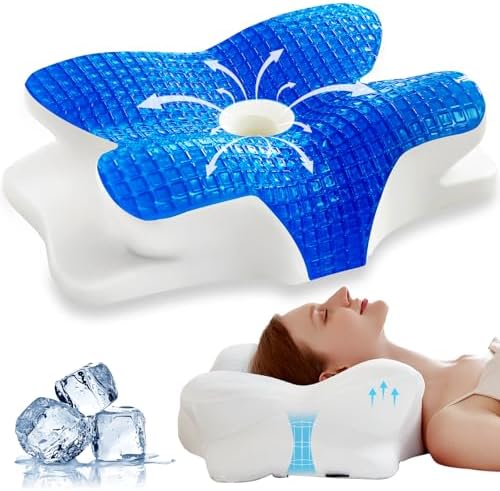 EUCIOR Cooling Gel Pillow for Neck and Shoulder Support