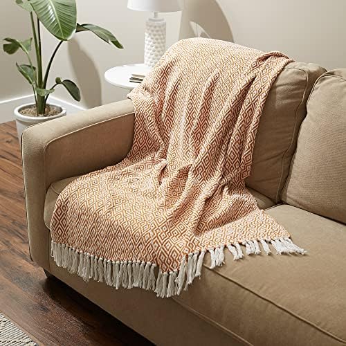 DII Rustic Farmhouse Woven Throw 50x60