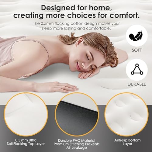 Gaglojti Queen Air Mattress with Built in Pump