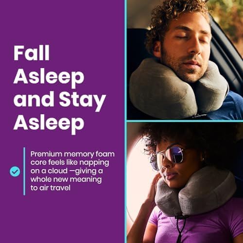 Cabeau Evolution Classic Memory Foam Travel Pillow Adjustable Support Midnight Black