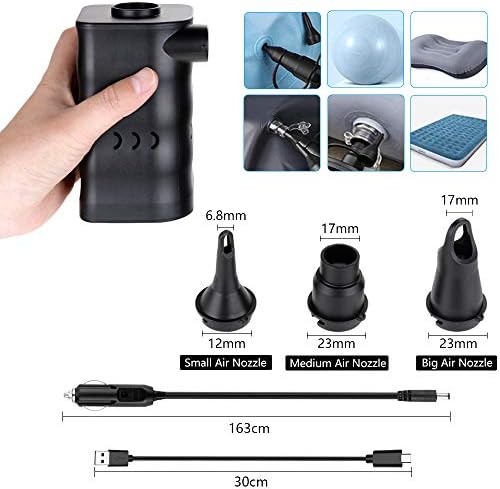 Zacro Portable Electric Air Pump with 6000mAh Battery 1