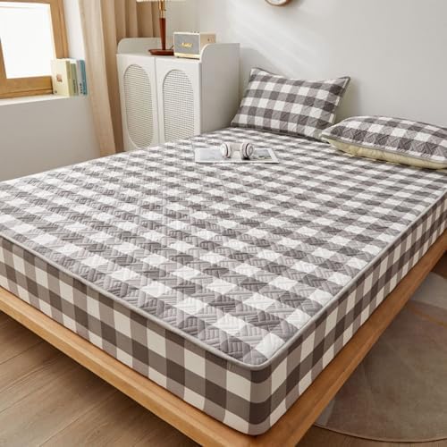 ZIQINPSQ Fitted Sheet Warm Cozy Mattress Protector for All Seasons