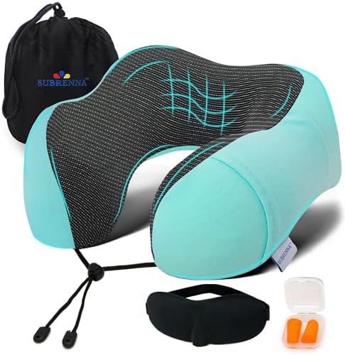 Subrenna Adjustable Travel Pillow for Neck Support and Comfort