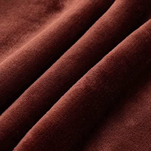 NANPIPER Baby Sherpa Throw Blanket 30x40 Inches Brown