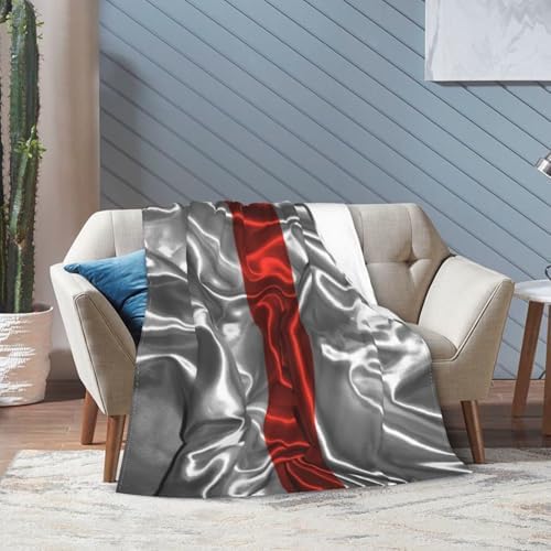 Silk Style Nurses Thin Red Line Flag Throw Blanket 40x30