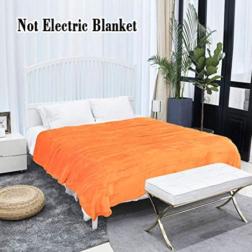 Uxcell Flannel Fleece Blanket - Queen Size Soft and Lightweight