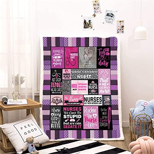Nurse Gifts Throw Blanket for Women 50x60 Inch 1