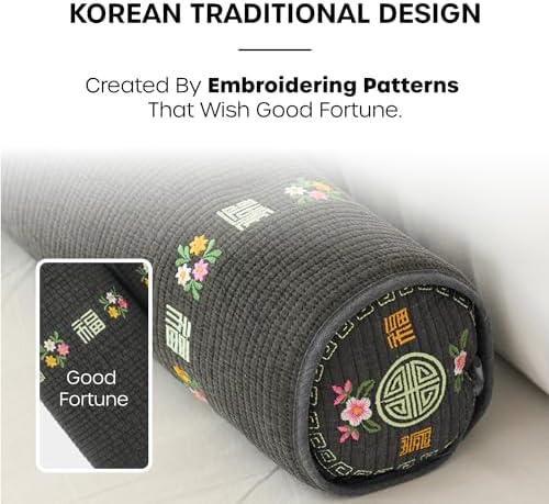 Korean Buckwheat Cervical Pillow with Cypress - Adjustable Support for Neck