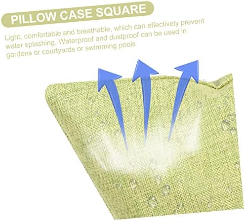 Happyyami Waterproof Throw Pillow Cover for Home and Outdoor Use