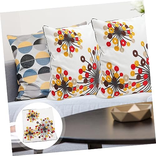 TOGEVAL 2pcs Bohemian Ethnic Flower Throw Pillow Covers