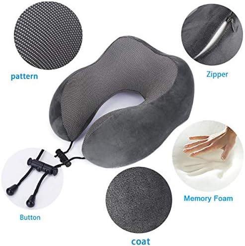 TALLGO Travel Pillow with Memory Foam Support