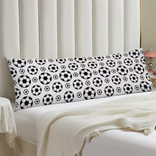 TOKILIAR Soccer Themed Body Pillow Cover 20x54