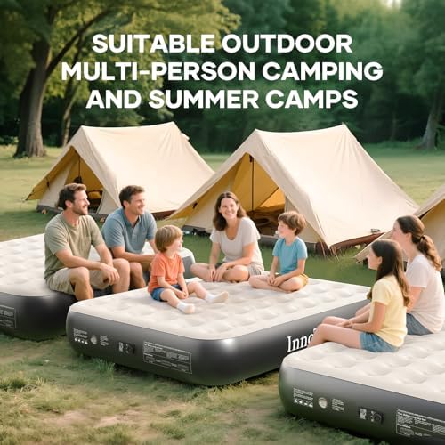 InnoTruth Queen Air Mattress with Built-in Pump and 13 Raised Comfort