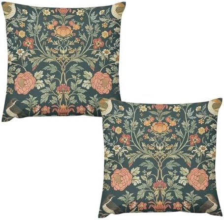 Country Bird Pillow Case Set of 2 20x20in