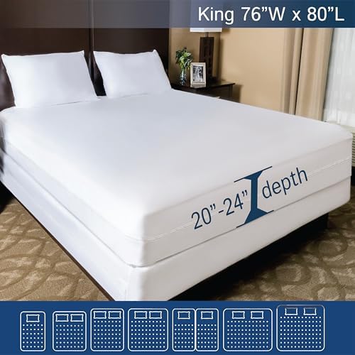 Four Seasons Essentials Super Deep Pocket Mattress Encasement - King Size 1