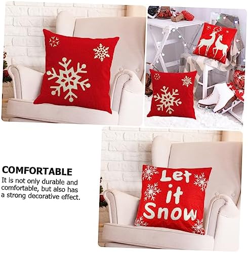 Veemoon 2pcs Christmas Cushion Covers Decorative Pillow Protectors