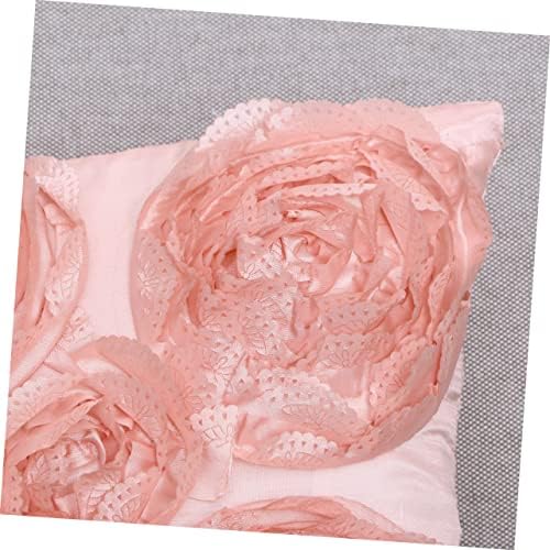MERRYHAPY Flower Square Pillowcase Rose Embroidery Throw Cover