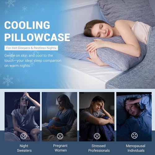 Elegear Double-Sided Cooling Pillowcases Set of 2