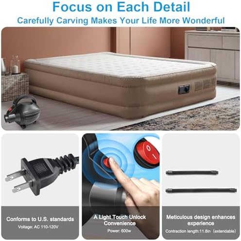 VOFiTNY 600W Electric Air Pump with 4 Nozzles