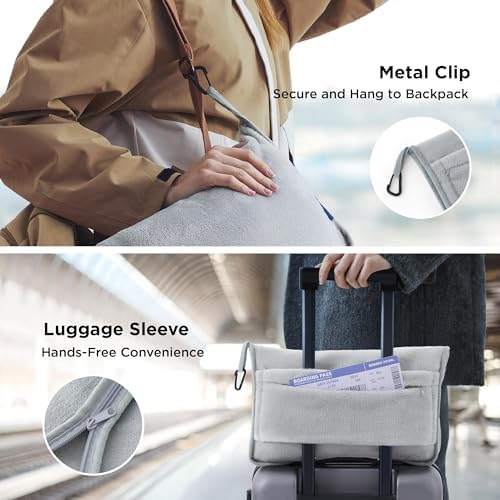 Bedsure 3-in-1 Travel Blanket with Pillow and Eye Mask