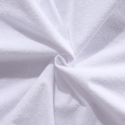 ProtectMySleep Cotton Terry Pillow Protectors - 2 Pack Eco Friendly Waterproof Hypoallergenic