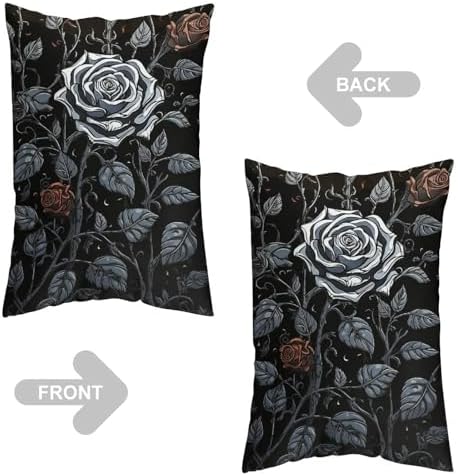 VFMNT Pillowcase Rose Gothic Throw Pillow Cover 20x30 Inch