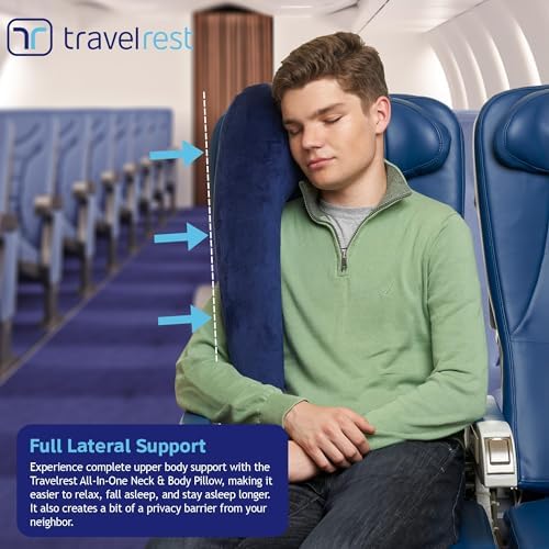 TRAVELREST All-in-One Travel Pillow with Washable Cover