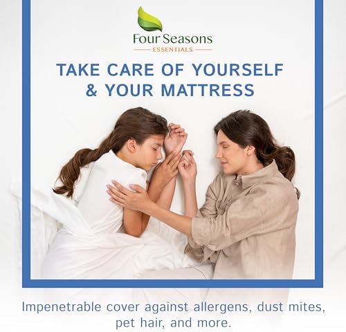 Four Seasons Essentials FullDouble Mattress Encasement 8-11 Inch Waterproof Zippered Protector