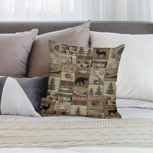 LOMADIA Retro Farmhouse Pillow Case Set of 2 16x16