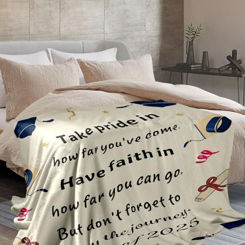 2025 Graduation Throw Blanket for Him Her - 50x60 Inches