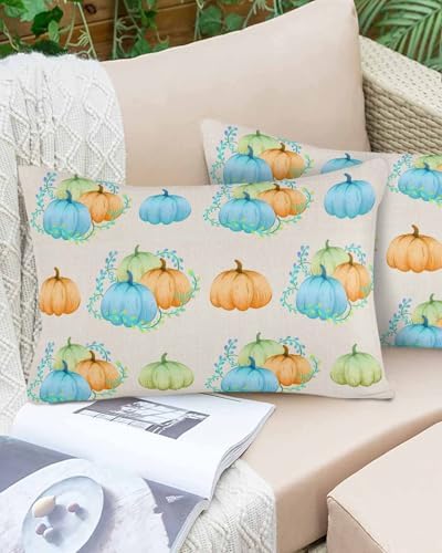 Waterproof Pillow Protectors 2 Pack Retro Beige 12x20 Inch