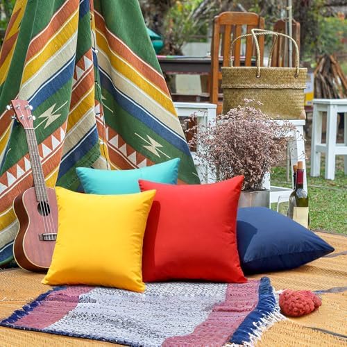 Premillow Outdoor Pillow Covers Set of 2 Navy