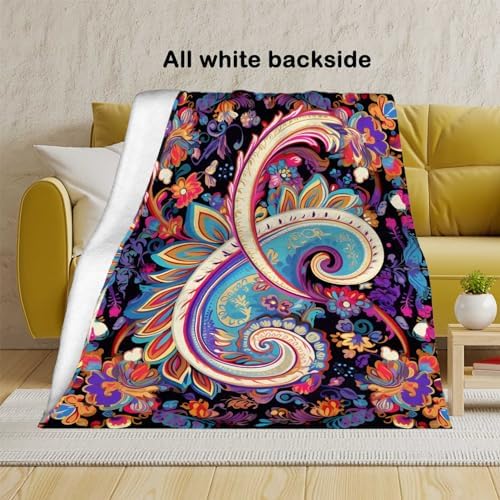 Firmiso Paisley Throw Blanket - 50x60 Inches