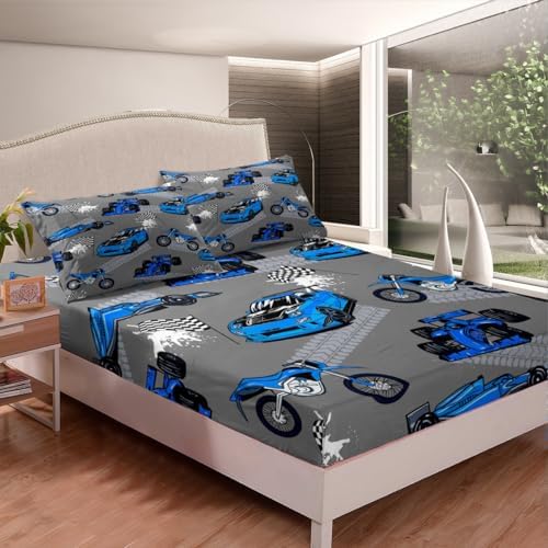 Castle Fairy Dirt Bike Fitted Sheet Set with Pillowcases 1