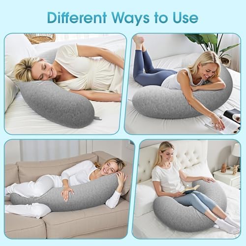 TranquilRelax Body Pillow C-Shaped Memory Foam Support Pillow