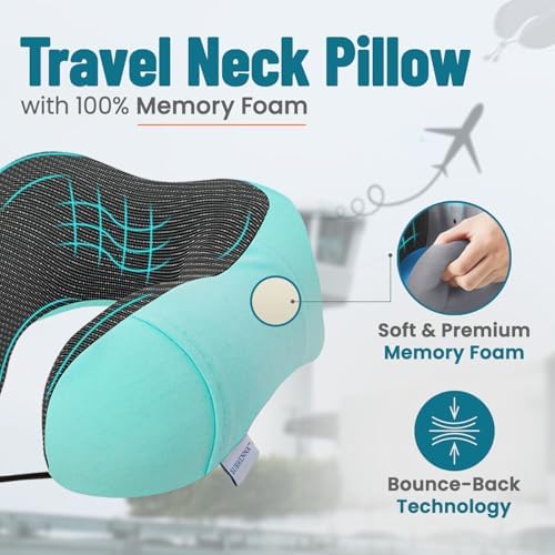 Subrenna Adjustable Travel Pillow for Neck Support and Comfort