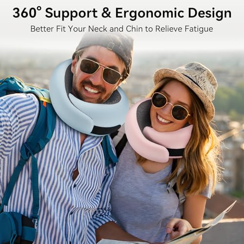WANDER PLUS Travel Pillow - Memory Foam Neck Support for Adults