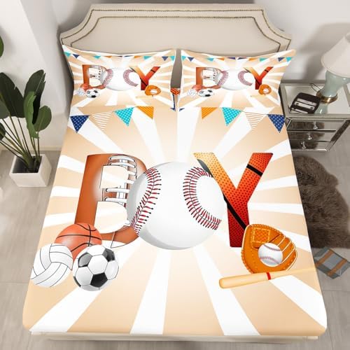Castle Fairy Sports Ball Sheet Set with Pillowcases 1