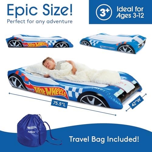 FUNBOY Kids Sleepover Bed with Air Mattress and Storage Bag