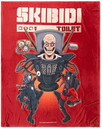 SKIBIDI TOILET Soft Cozy Throw