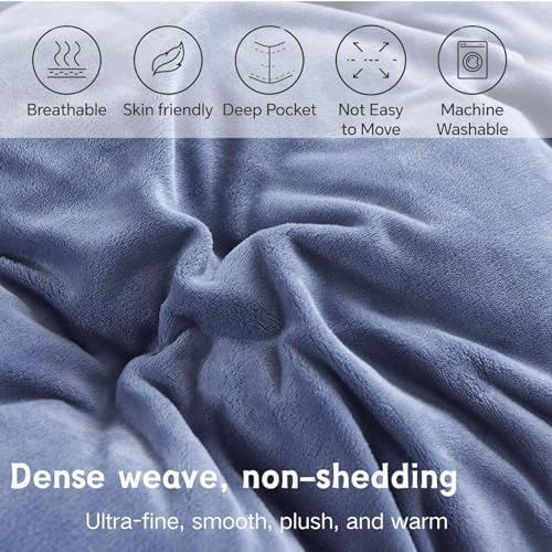 Velvet Fitted Sheet with 15 Deep Pocket