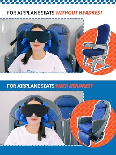 Sarisun Travel Pillow with 3D Eye Mask and 360 Support 1